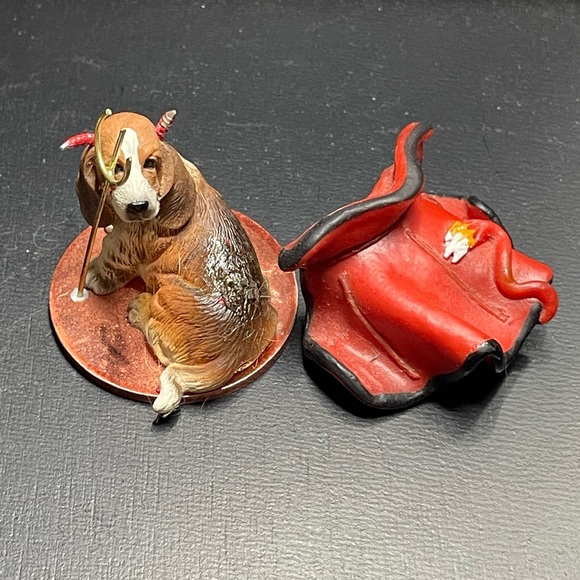 Tiny Ones Basset Hound Devil Costume Micro Miniature DTD-37 1991 Semi-Vintage - Picture 4 of 8